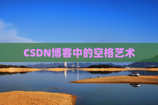 CSDN博客中的空格艺术